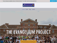 Tablet Screenshot of evangelium.co.uk